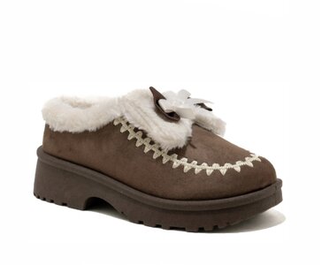 Bruin winter enkellaarsje Charlotta