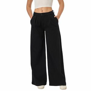 Modieuze zwarte bootcut jeans voor dames