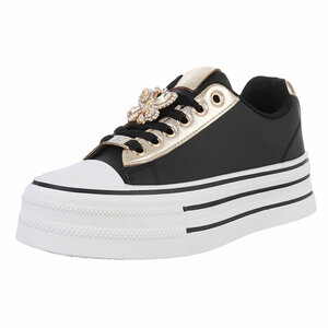 Zwarte lage  sneaker Jacobine