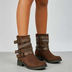 Bruine suede boot Natalya