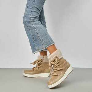 Kaki bruine winterboot Ciera