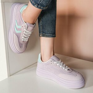 Purperen lage sneaker Stephanie