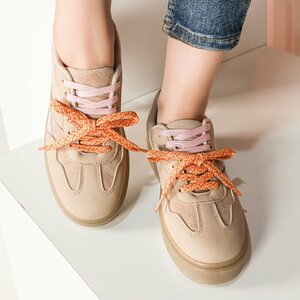 Baskets brunes kaki Lisinka