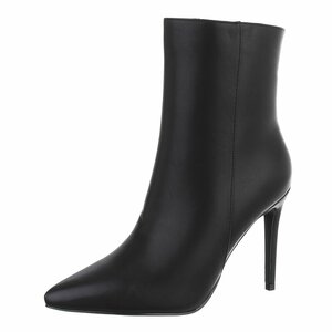 Bottines noires à talon haut-Loni
