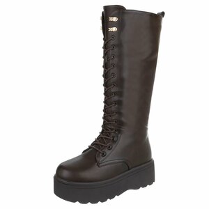 Bruine hoge veterboot Alie