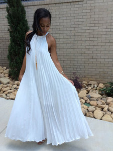 Plisse maxi dress.